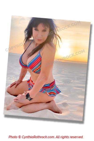 Cynthia Rothrock  Autographed Beach Photo